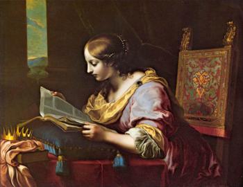 Carlo Dolci : St Catherine Reading a Book